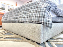 Room & Board Wyatt King Bed in Conley Oatmeal