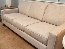Ivory with Grey Fleck  Uphosltered 3 Cushion Sofa