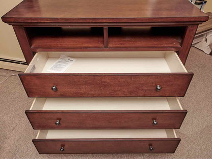 Aspen Home  Cherry Stain 3 Drawer 2 Open Compartments Media Furniture