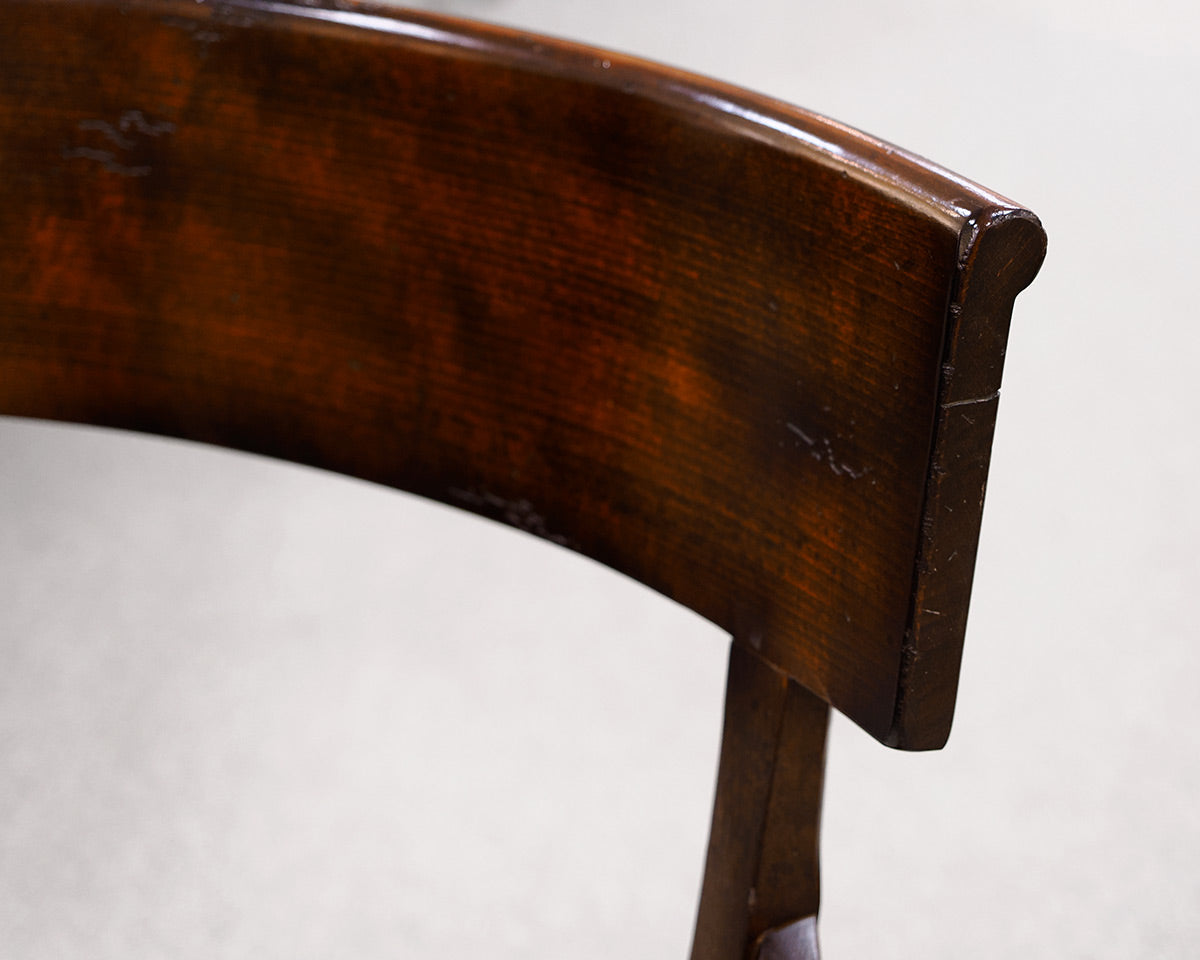 Set of 6 Baker Milling Road Regency Mahogany Shield  Dining Chairs