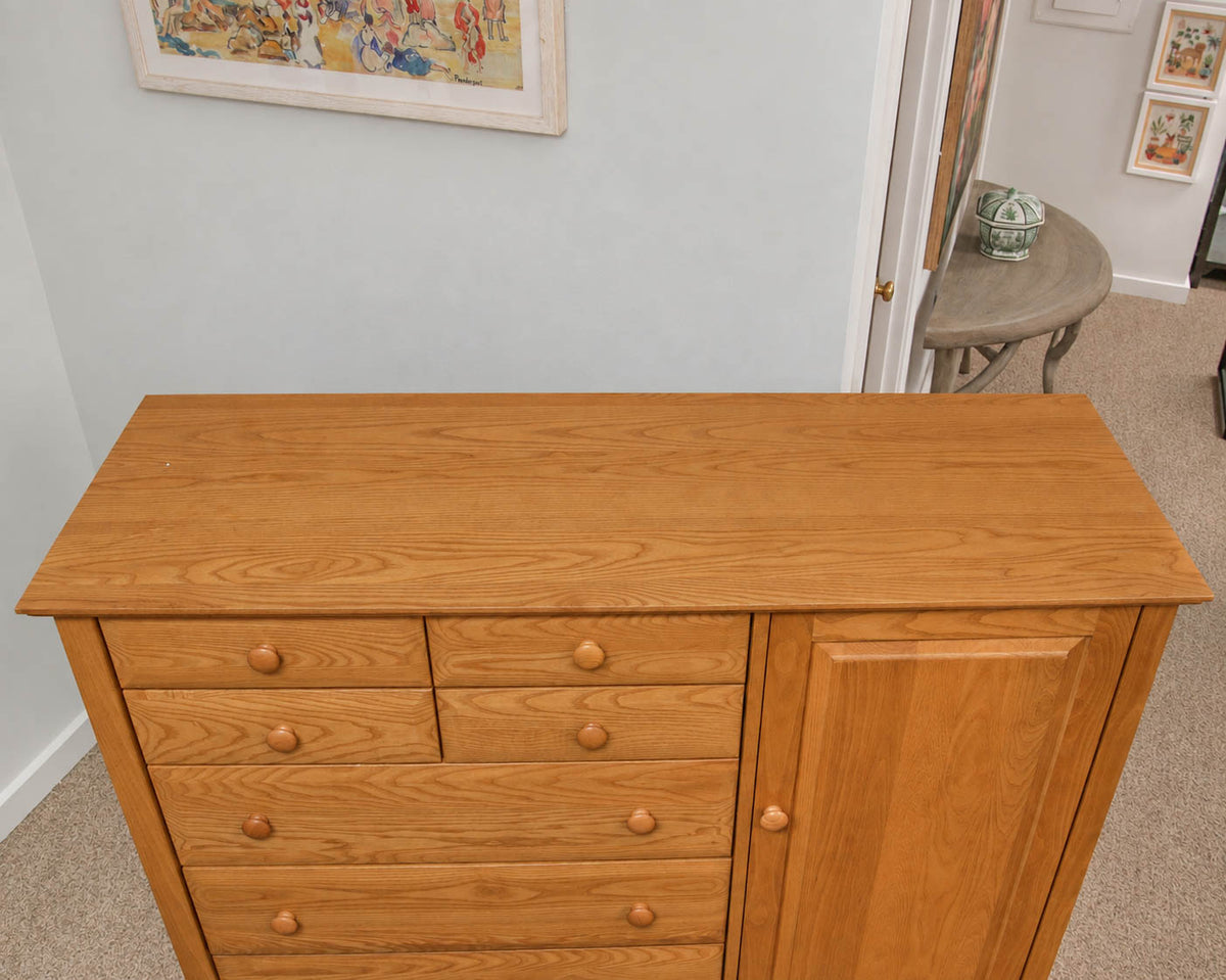 Vermont Tubbs 9 Drawer 1 Door Chifferobe Chest