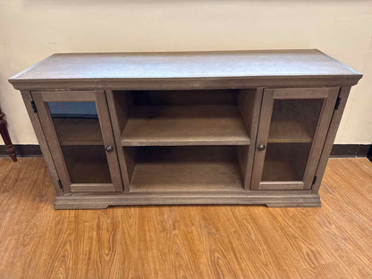 Weathered Wood Media Console