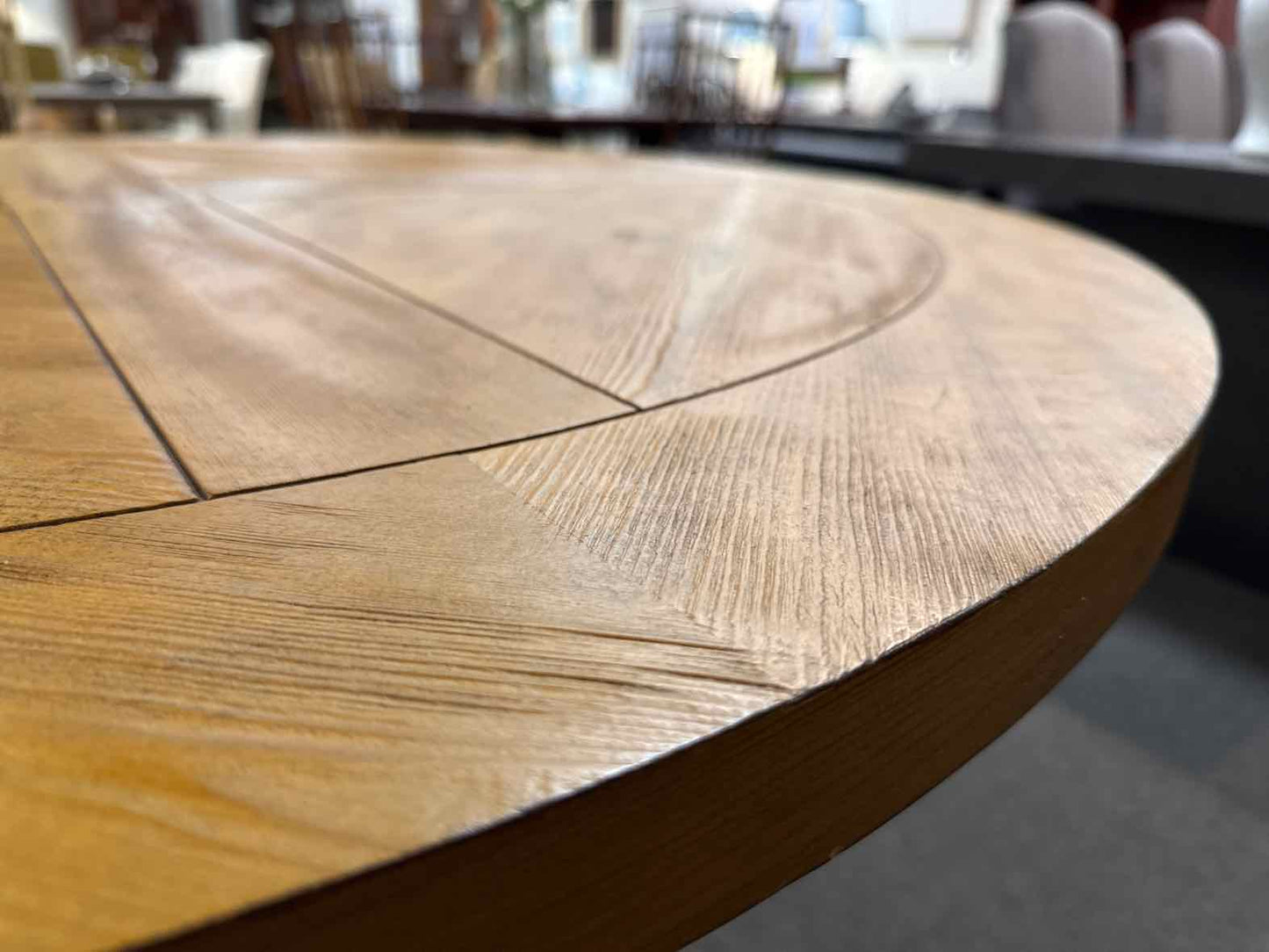 Round Dining Table with X-Base Pedestal