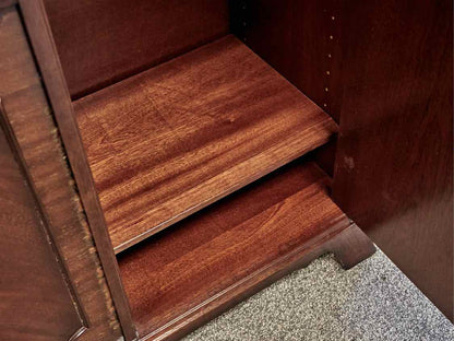 Heldense Inalid Mahogany Two Piece China Cabinet