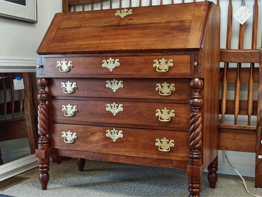 Empire Style Solid Fir Drop Front Secretary Desk