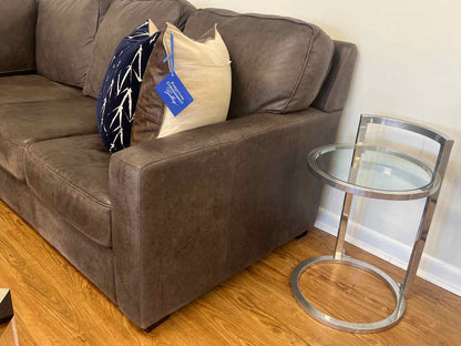 Boston Interiors Leather L-Shape Sectional
