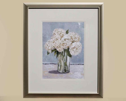 Framed Print: "Hydrangeas in Vase II"