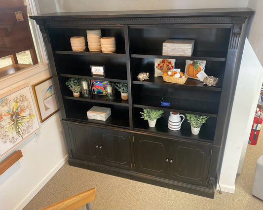 RH 'St. James' Oak with Black Stain 4 Piece Bookcase & 6 Adjustable Shelves