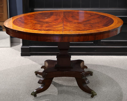 Inlaid Mahogany Dining Table