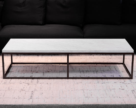 Restoration Hardware Marble Top Cocktail Table