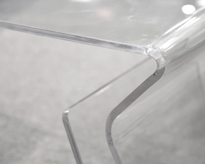 Modern Lucite Waterfall Cocktail Table