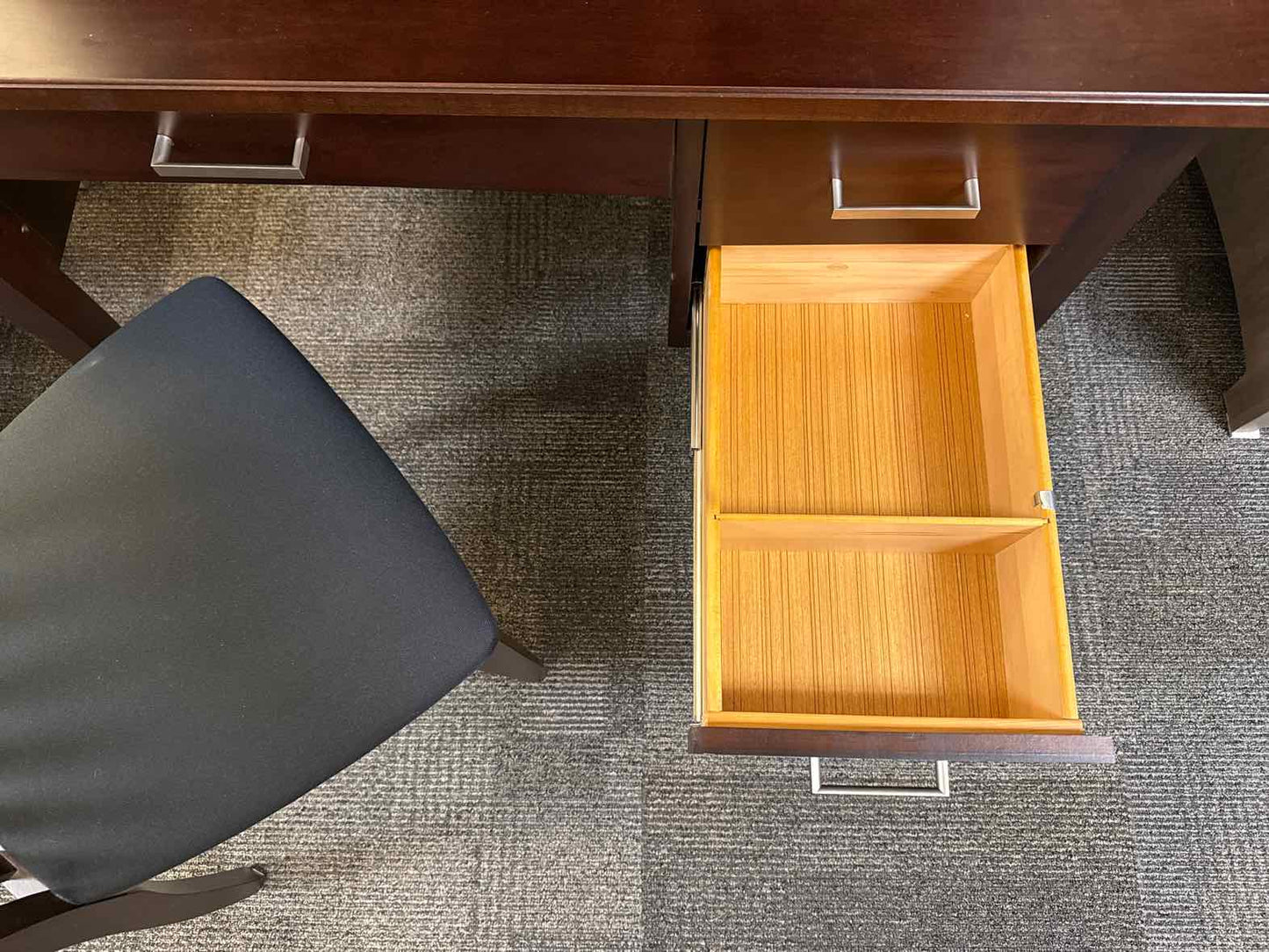 Winners Only Dark Cherry Desk and Hutch