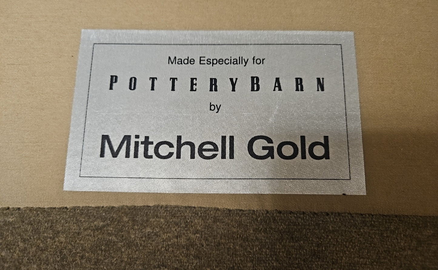 Mitchell Gold for Pottery Barn Microfiber Loveseat
