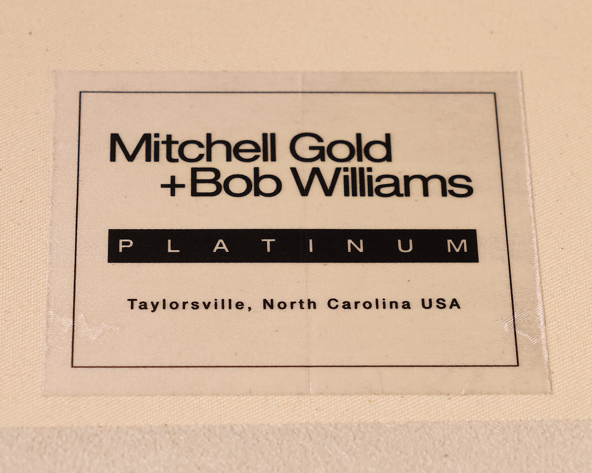 Mitchell Gold + Bob Williams Gabriel 2-Pc Sectional in Off-White Microfiber