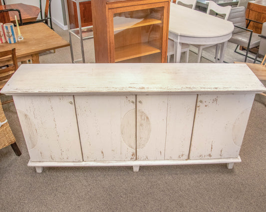 Sarreid 4 Drawer Whitewash Sideboard
