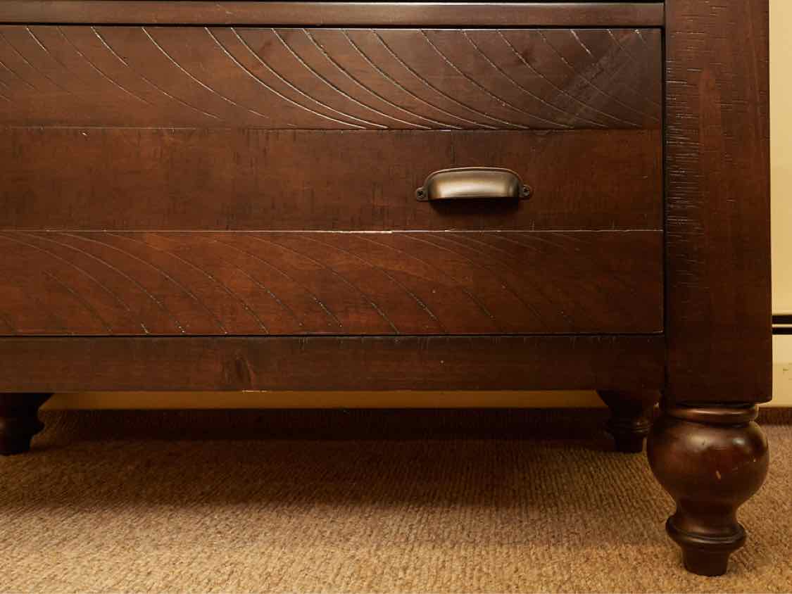 Amish 6 Drawer Ash In Espresso Finish Chest