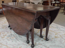 Solid Oak Drop Leaf Table W/ Mahogany Stain