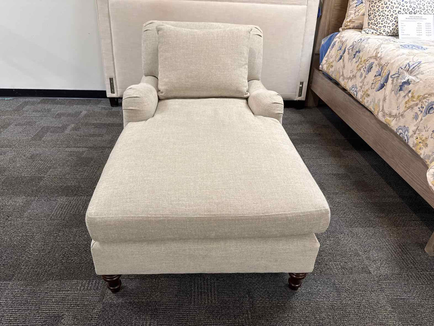 Pottery Barn 'Charlise' Upholstered Chaise