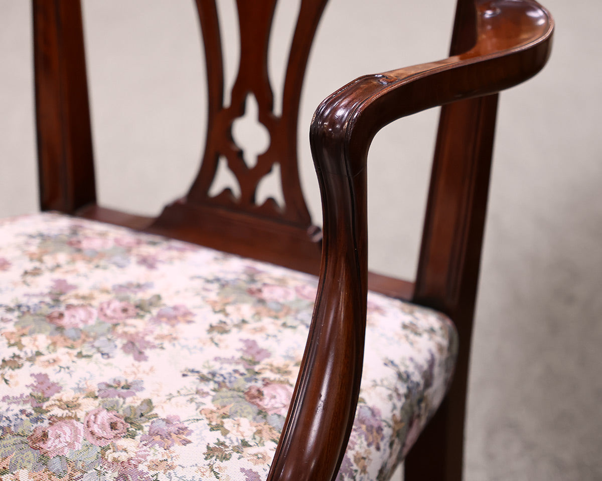 Set of 6 Mahogany Chippendale Dining Chairs