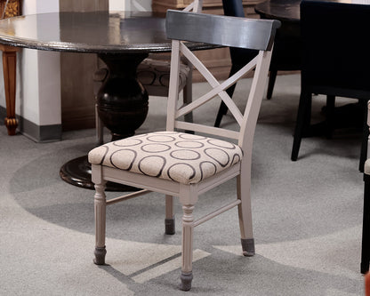 Bassett Gray and White Table & 5 Chair Set