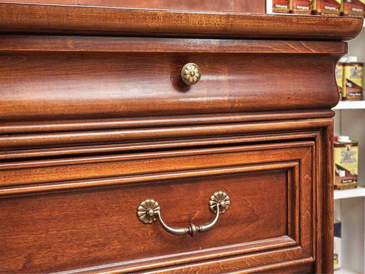 Lexington  Cherry 5 Drawer Accent  Chest with Brass Handles