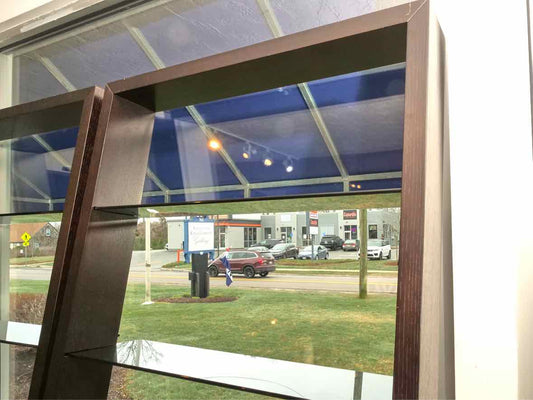 BDI 'Eileen" 5166 Espresso Finish Leaning Bookcase