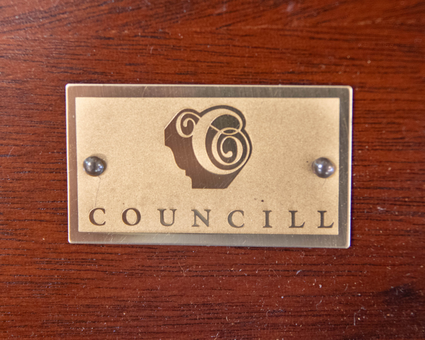 Councill Craftsman Inlaid Mahogany Cocktail Table