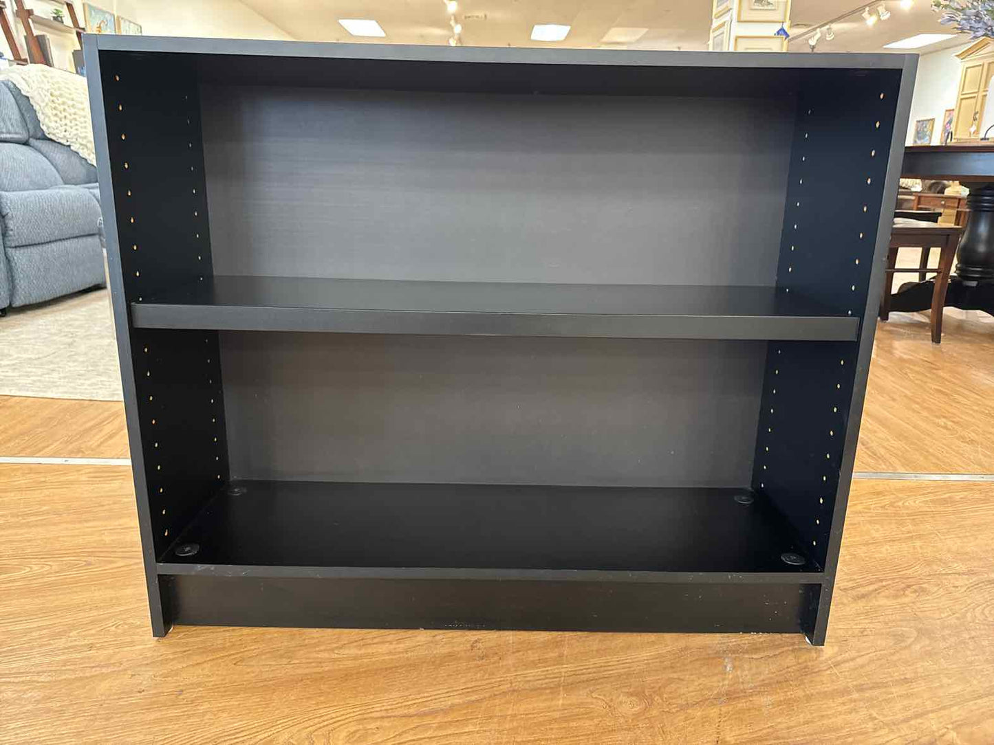 Black Two Shelf Bookcase