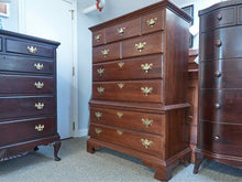 Jamestown Sterling Cherry 5 Drawer Chest on Chest