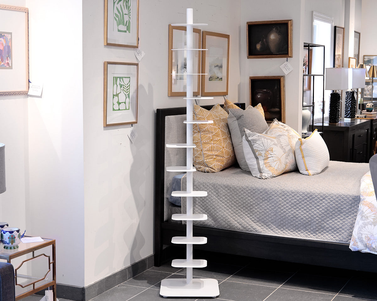 Design within Reach Contemporary White Metal Bookcase