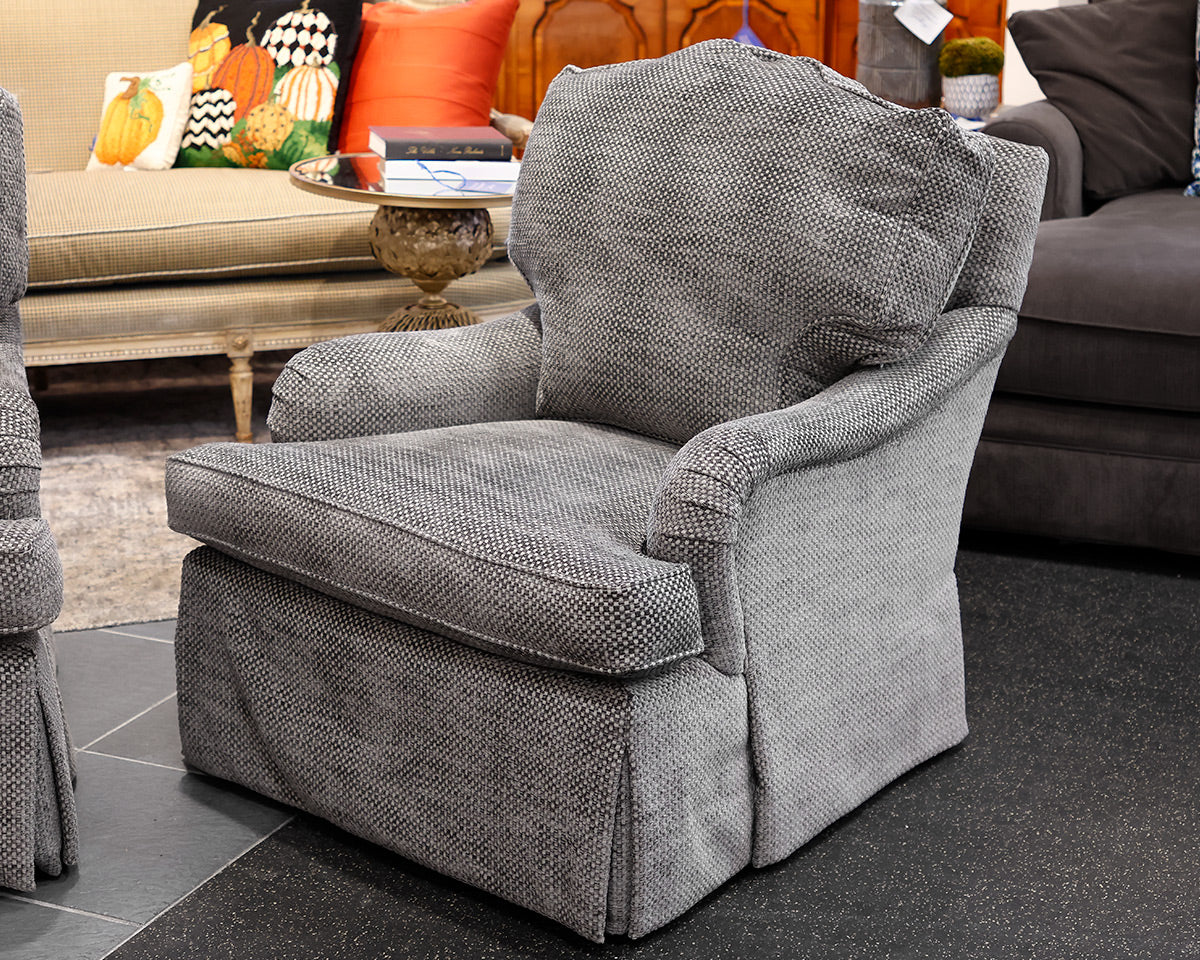 Pair of Grand Rapids Arm Chairs on a Swivel