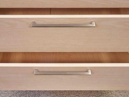 Room & Board Wash Finish 6 Drawer  Dresser with Faux Marble Top