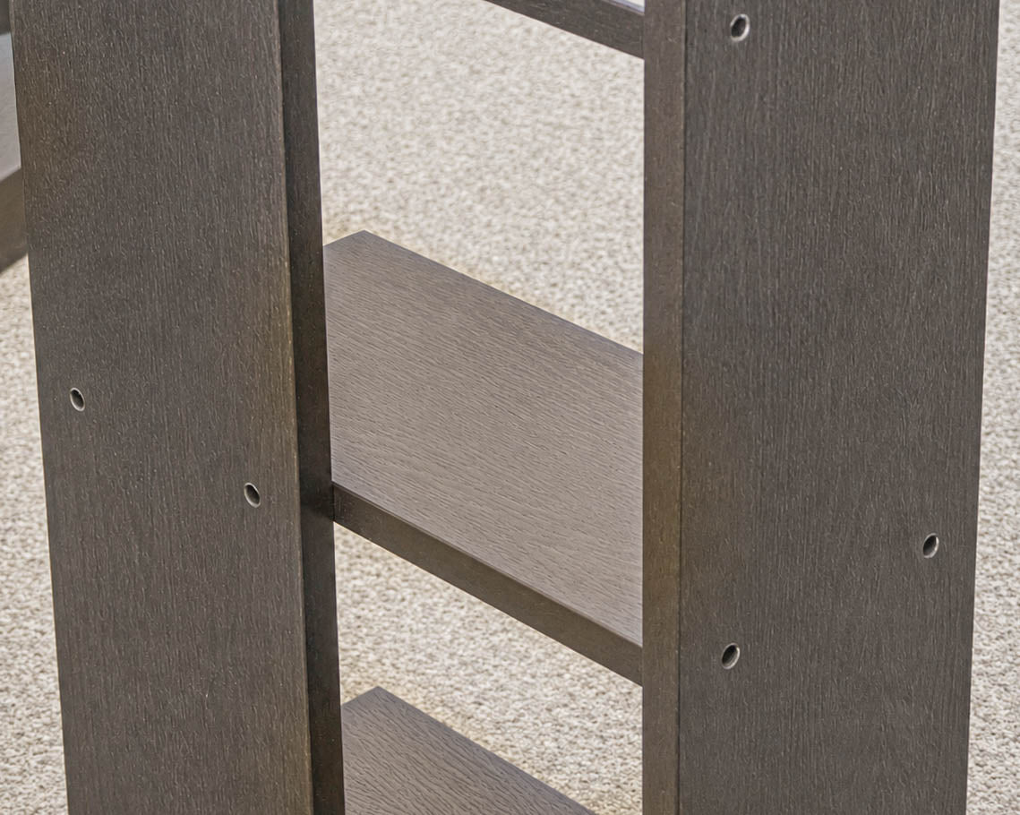 Pair of Espresso Finish Adjoining Bookcases