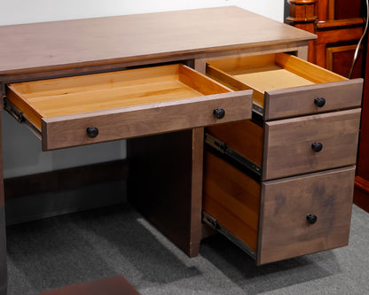 Home Office Desk in Taupe Gray Finish