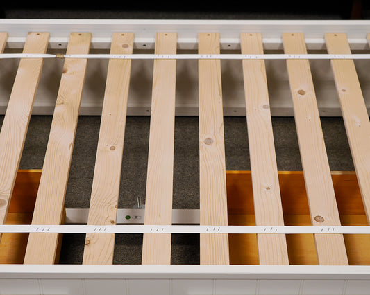 Pottery Barn Kids Twin Ivory Storage Bed