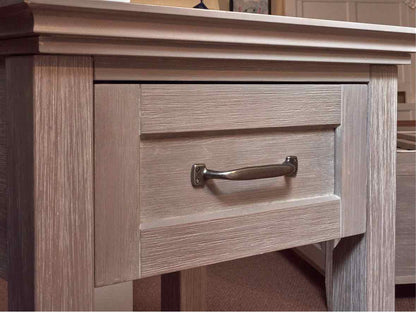Pottery Barn ' Hampton' In 'Brushed Fog' Finish 1 Drawer/Shelf Nightstand