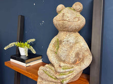 Faux Concrete Smiling Frog