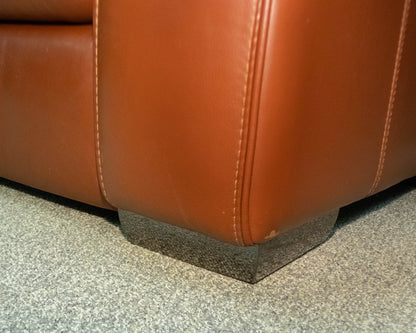 Domicili  Bonded Cognac leather Recling Sofa
