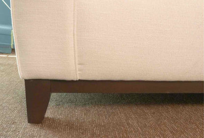 Bassett White Chenille & Cotton Blend 2 Cushion  Sofa