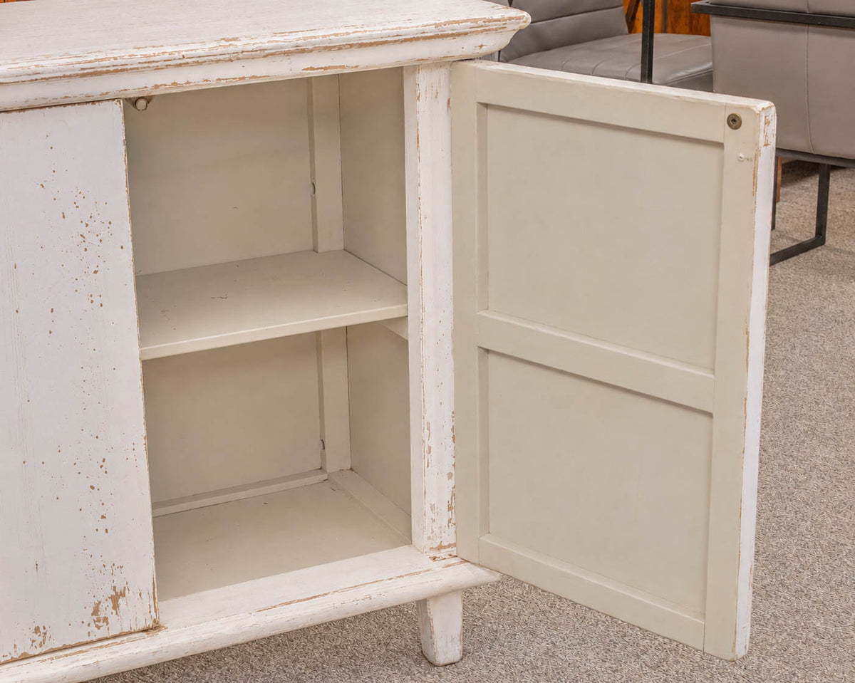 Sarreid 4 Drawer Whitewash Sideboard
