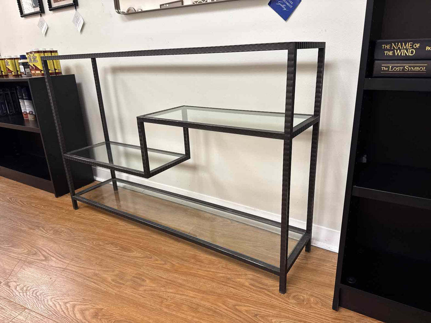 Uttermost 'Leo' Glass Top Console