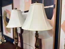 Pair of Metallic Table Lamps