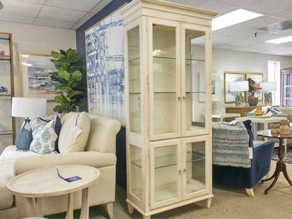 Ethan Allen 'Swedish Home' Cream Four Door Display Cabinet