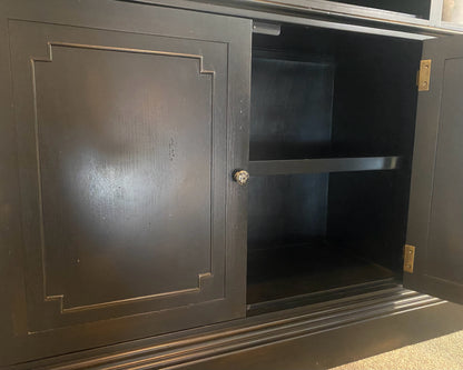 RH 'St. James' Oak with Black Stain 4 Piece Bookcase & 6 Adjustable Shelves
