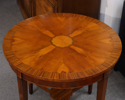 Scully & Scully Round Inlaid Accent Table