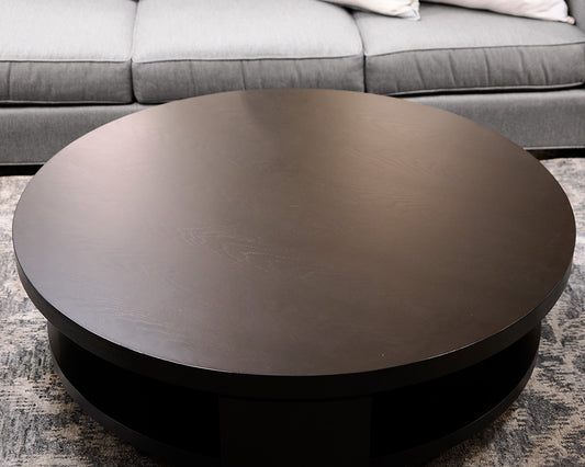 Mitchell Gold + Bob Williams Round Mahogany Cocktail Tables