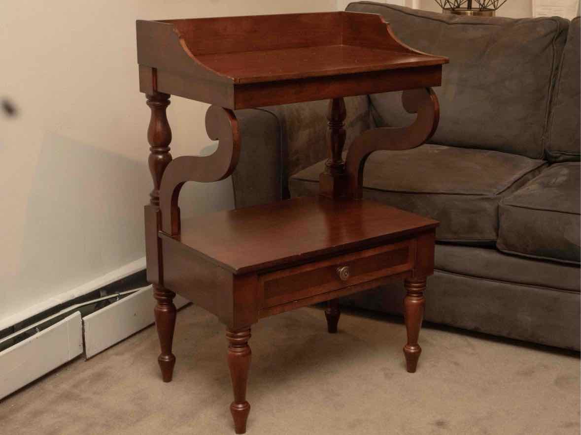 Lane Furniture 'Country Living' Cherry 2 Tier 1 Drawer Wash Stand Accent Table