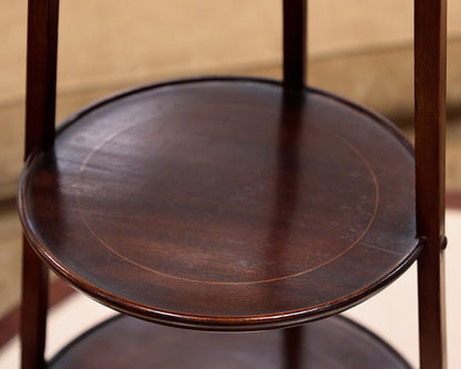 3-Tiered Mahogany Muffin Stand