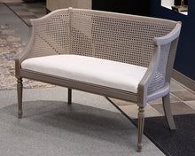 Gray Rattan Bench
