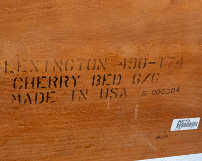 Lexington Carved Four Poster King Bed in Cherry